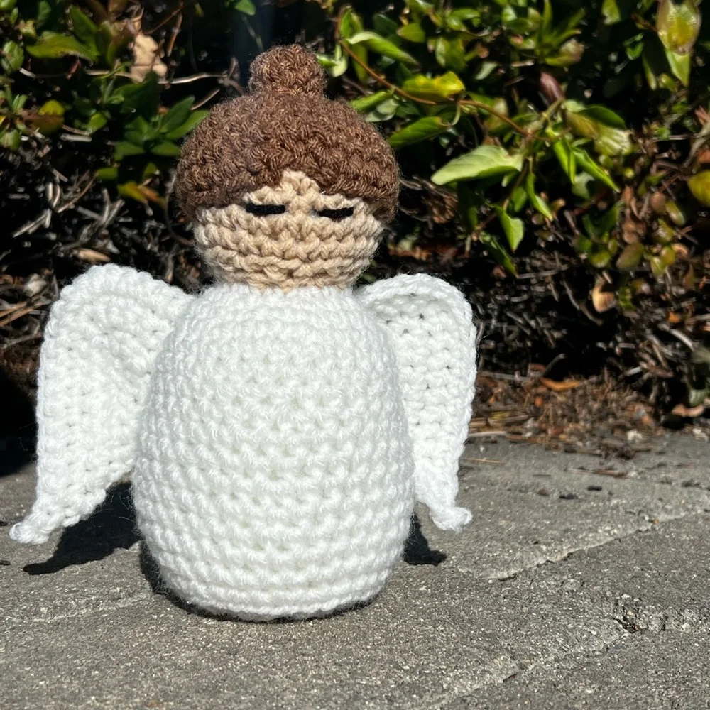 Hand Crocheted Hope the Everlasting Angel Plushie Stuffed Animal! - Picture 4 of 14